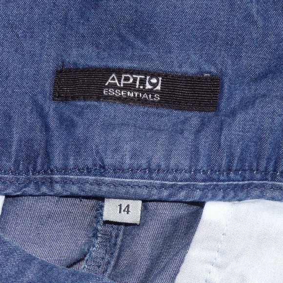 NWT Apt.9 Chambray Tie Waist Shorts - Picture 6 of 6